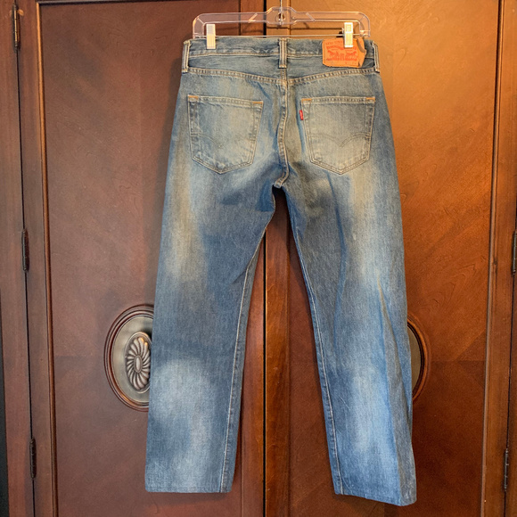 Levi's Stonewash Button Fly 501 Jeans 30/28 - Picture 4 of 8